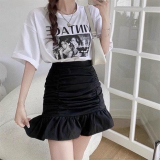 Set áo phông kèm chân váy vintage
