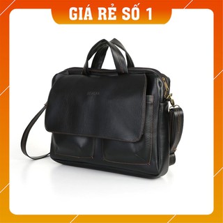 Túi xách công sở chính hãng HANAMA G8 (Laptop 15') đen -Túi Da