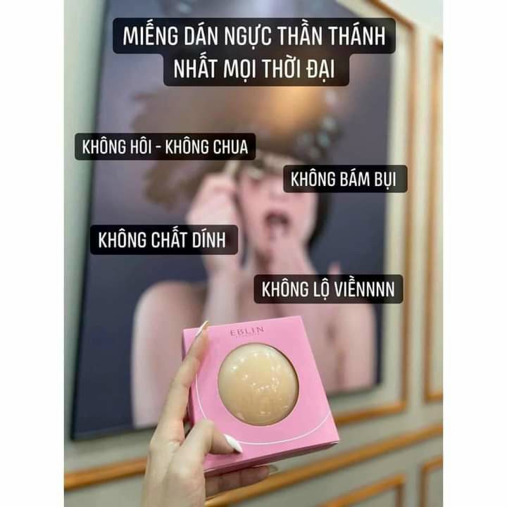 Aó dán ti tàng hình siêu mỏng không lộ viền dính tốt bản ngang 8cm không thấm nước  che đầu ti nhũ hoa dùng nhiều lần