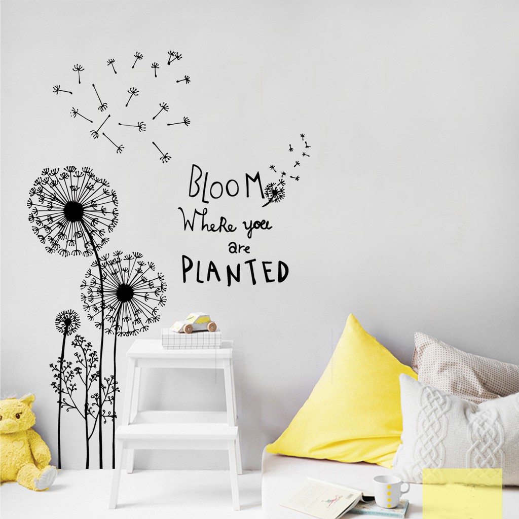 Decal dán tường - Giấy dán tường Bồ Công Anh trong gió JM8390 | BigBuy360 - bigbuy360.vn