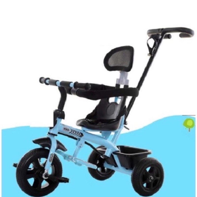 Xe đẩy 3 bánh có bàn đạp có đế chân cần đẩy cho Bé hàng Cao Cấp
