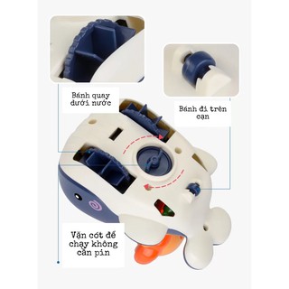 Cá mập chở thú đồ chơi nhà tắm cho bé ms357988 a0536