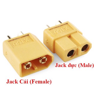 ✅1 cặp Jack cắm XT60. Nối nguồn DC