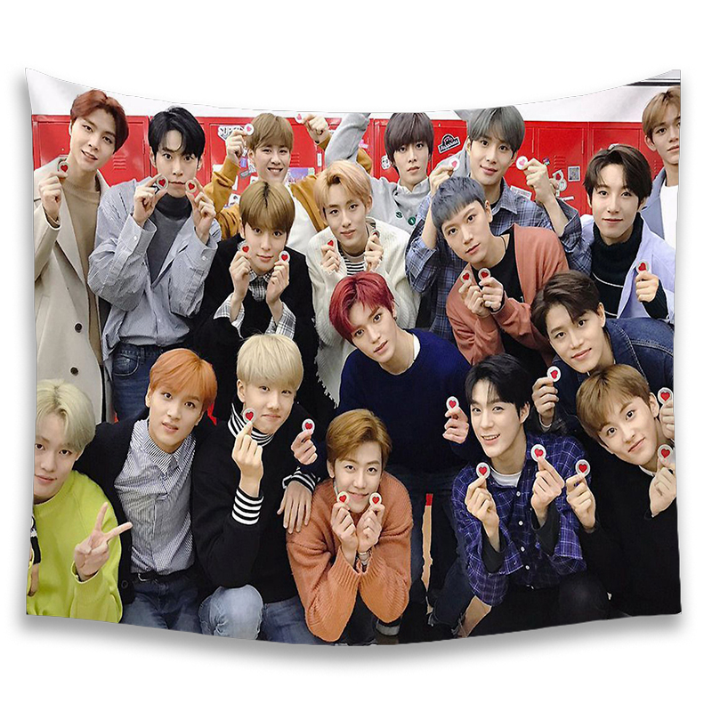 Thảm Treo Tường Trang Trí In Hình Nhóm Nhạc Kpop Nct