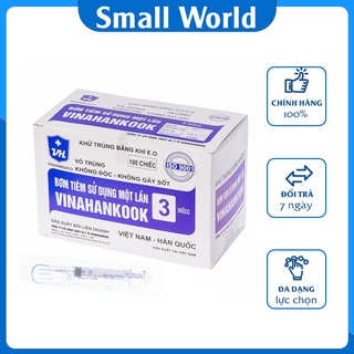Bơm tiêm - Xilanh Vinahankook vô trùng, khử trùng dùng một lần 1ml, 3ml, 5ml, 10ml, 20ml