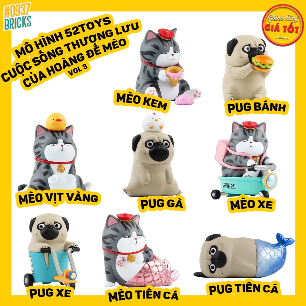 CÓ SẴN BLINDBOX CUỘC SỐNG THƯỢNG LƯU HOÀNG ĐẾ MÈO GARDEN PARTY SERIES 0937BRICKS