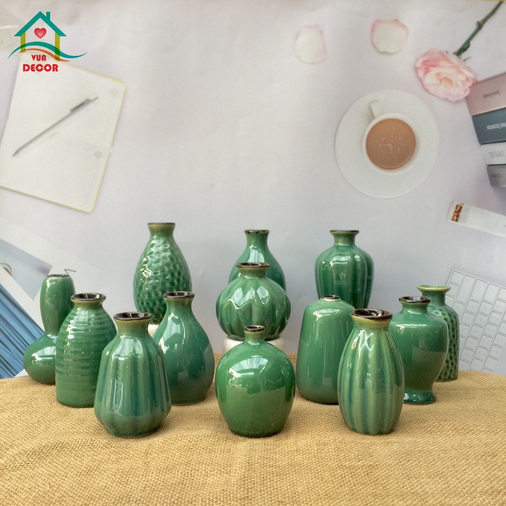 [SET 3 BẤT KÌ] Lọ Hoa mini bình hoa Decor Trang Trí cắm hoa để bàn