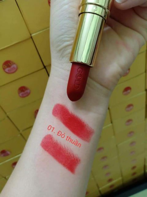 Bộ đôi trang điểm thần thánh kem nền BB stick + son Gold 2 đầu | BigBuy360 - bigbuy360.vn