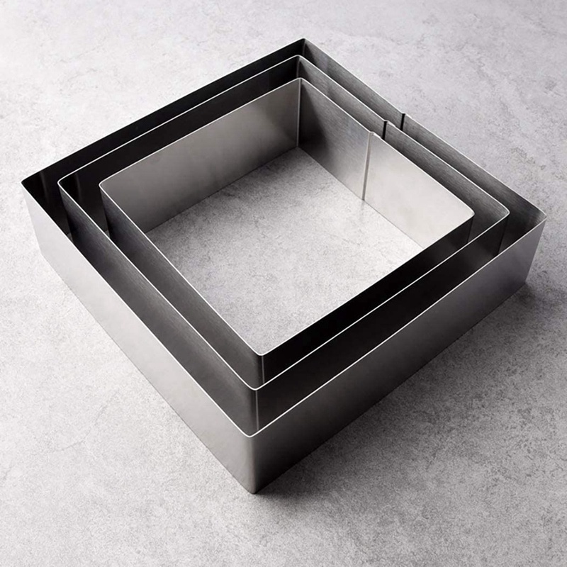 Set 3 Khuôn Làm Bánh Chống Dính Bằng Thép Không Gỉ