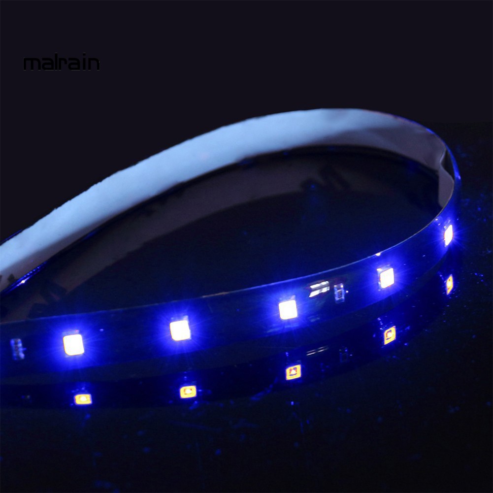 Set 2 Dải Đèn Led 60cm Chống Thấm Nước Trang Trí Xe Hơi Độc Đáo
