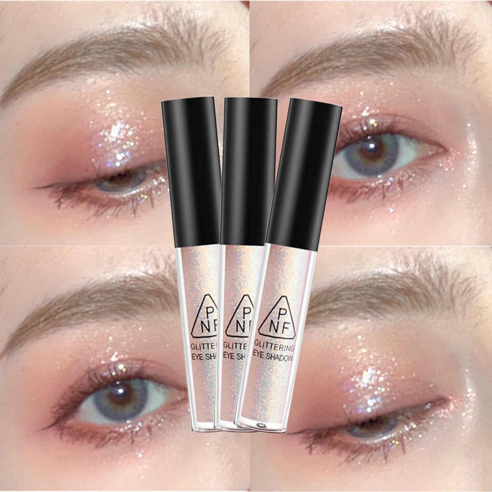 [Hàng mới về] Phấn mắt dạng lỏng màu nhũ lấp lánh thiết kế lâu trôi chống thấm nước