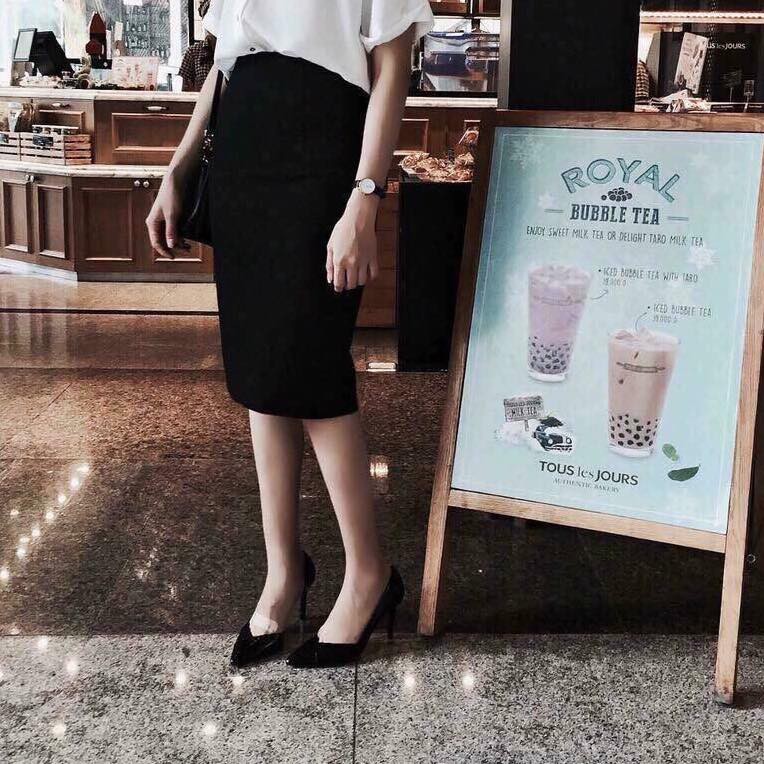 Chân váy bút chì xẻ sau Minz