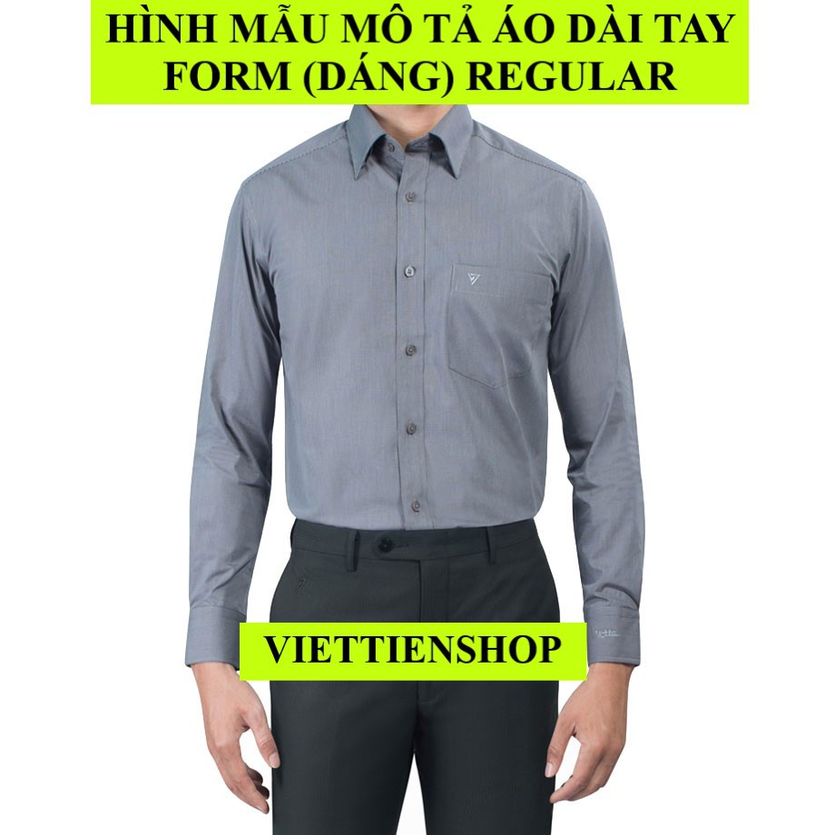 ÁO SƠ MI VIỆT TIẾN DÀI TAY VẢI TRE KẺ SỌC
