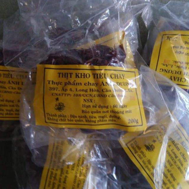 Thịt kho Tiêu Thuần Chay gói 200 gr