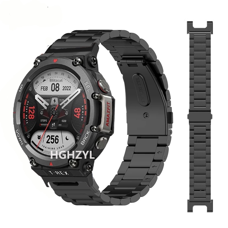 Dây Đeo Inox Cho Đồng Hồ Thông Minh Huami Amazfit T Rex 2 Pro