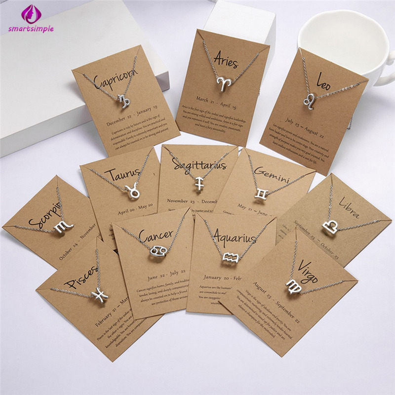 Vòng Cổ Nữ Có Mặt Biểu Tượng Cung Hoàng Đạo Phong Cách Thời Trang Độc Đáo