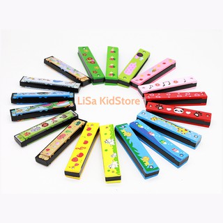Kèn harmonica hoạ tiết hoạt hình đồ chơi âm nhạc cho bé
