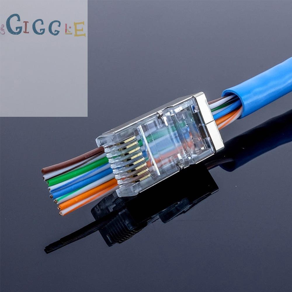 Set 50 đầu nối dây mạng RJ45 CAT5e CAT6 | BigBuy360 - bigbuy360.vn