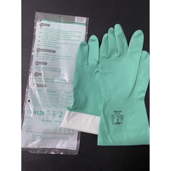Găng tay cao su Malaysia cao cấp Size L