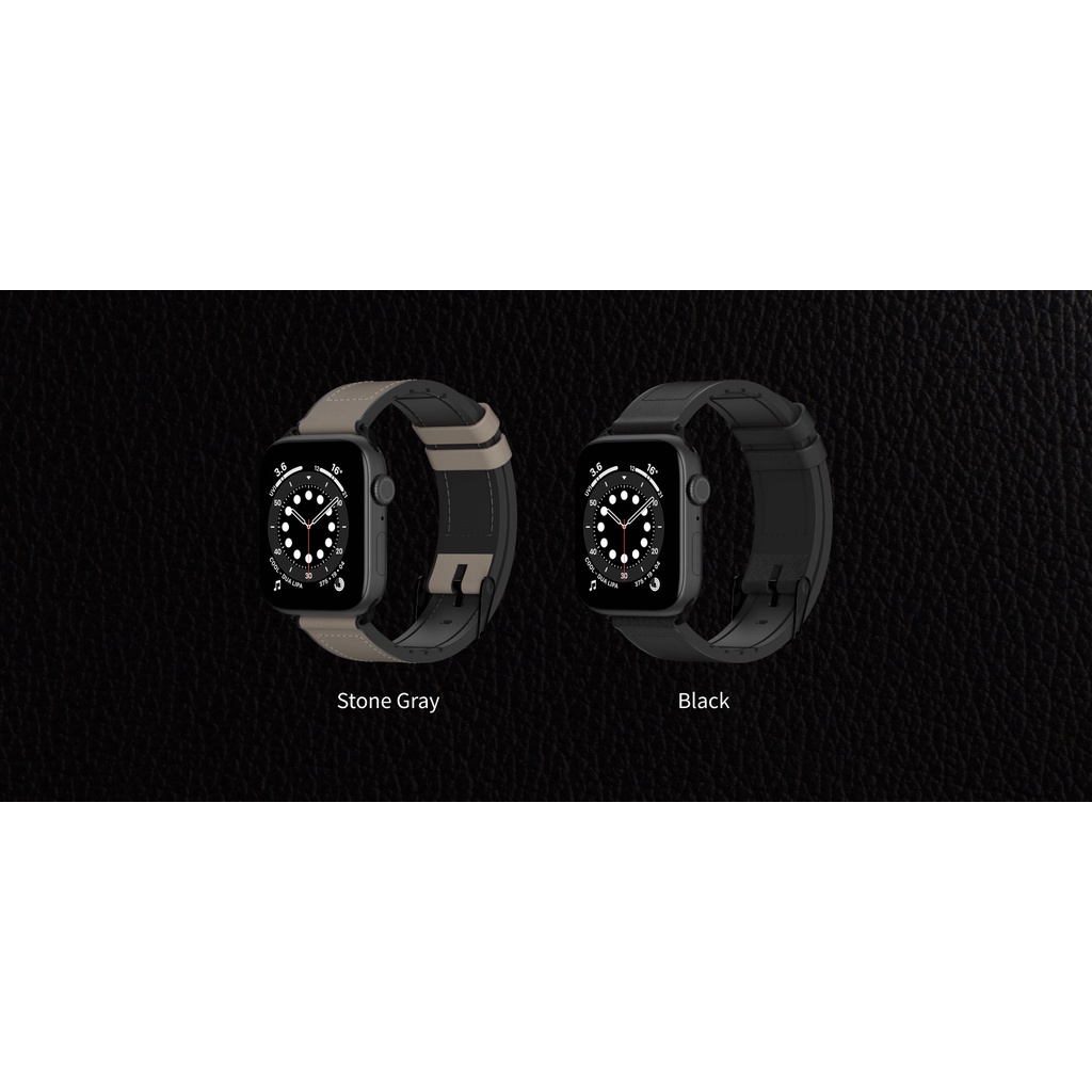 Dây đồng hồ SwitchasEy Hybrid Silicone-Leather Dành Cho Apple Watch Ultra, Apple Watch Series
