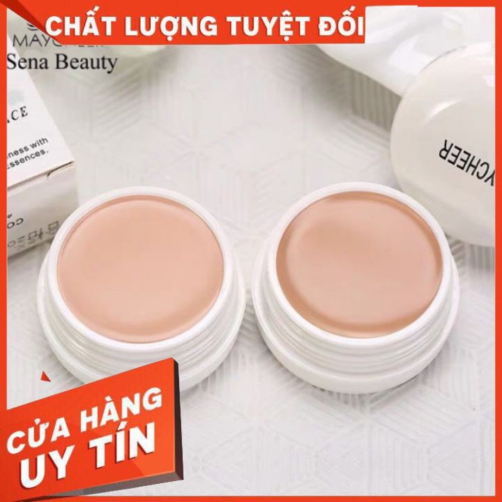 Kem che khuyết điểm Maycheer hàng nội địa Trung 20g hũ màu trắng -giúp che khuyết điểm  da mặt  tạo khối -làm kem nền đề