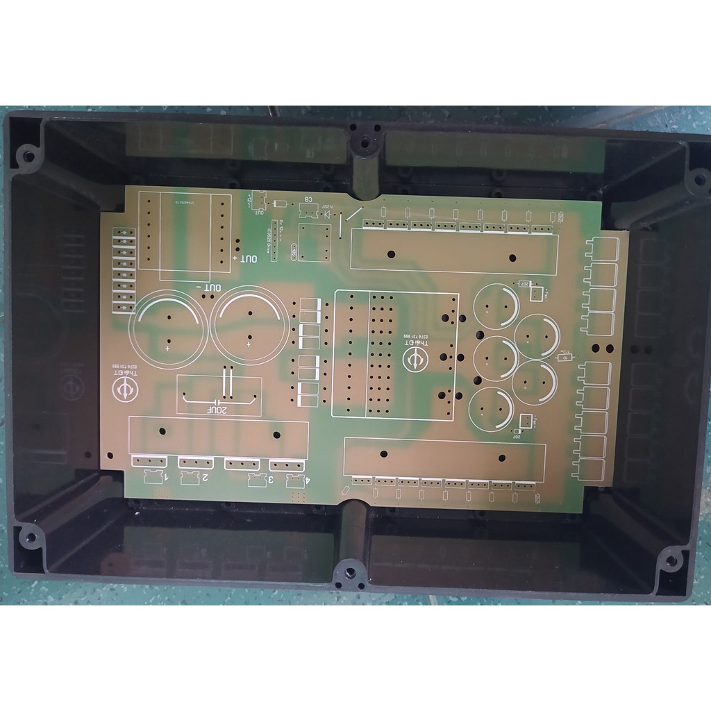 PCB - MẠCH 16 FET CẦU H + BO LÁI - BO CẦU H 16FET + BO LÁI ( VỪA HỘP 10F).