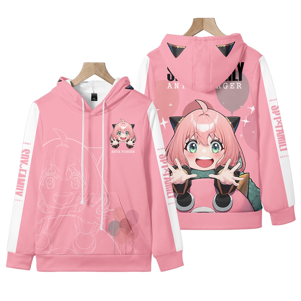 Áo Khoác Hoodie Hóa Trang Nhân Vật Anya Trong Phim Hoạt Hình SPY×FAMILY Dành Cho Nam Và Nữ