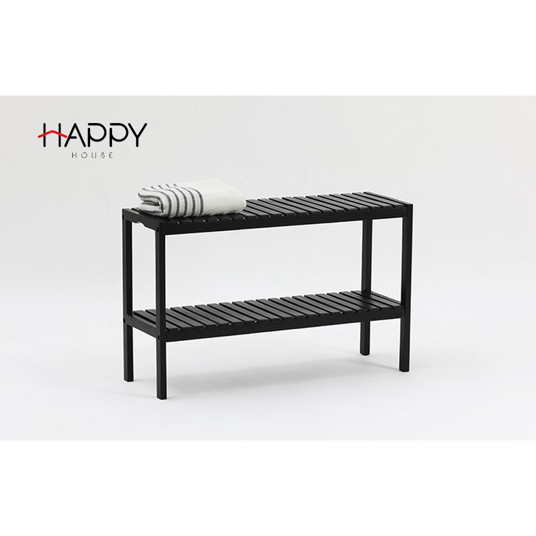 KỆ GỐ 2 TẦNG - BENCH 2F - BLACK