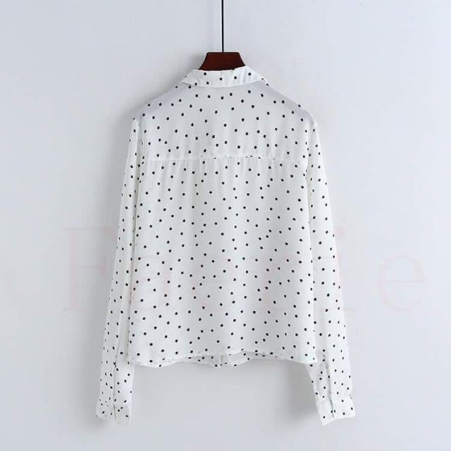 Áo sơ mi HM hoạ tiết sao và ket sọc hàng TQXK sale lẻ size