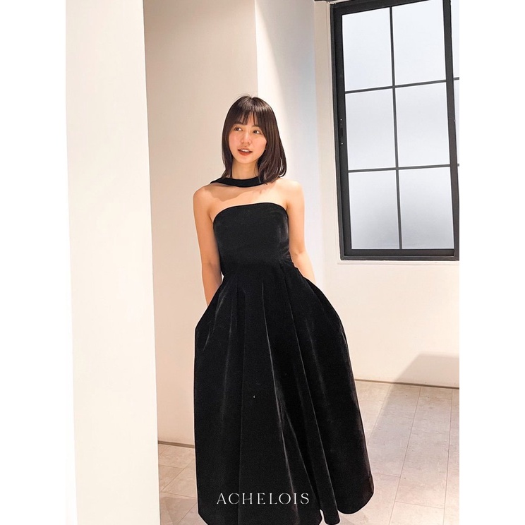 Achelois - Váy nhung Masquerade Velvet Dress