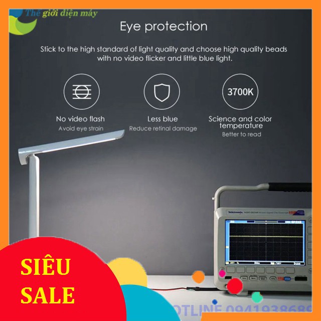 [SiêuRẻ] Đèn bàn học Xiaomi Yeelight YLTD11YL thời lượng pin tối đa lên đến 40h - Bảo hành 6 tháng - Shop Thế Giới Điện 