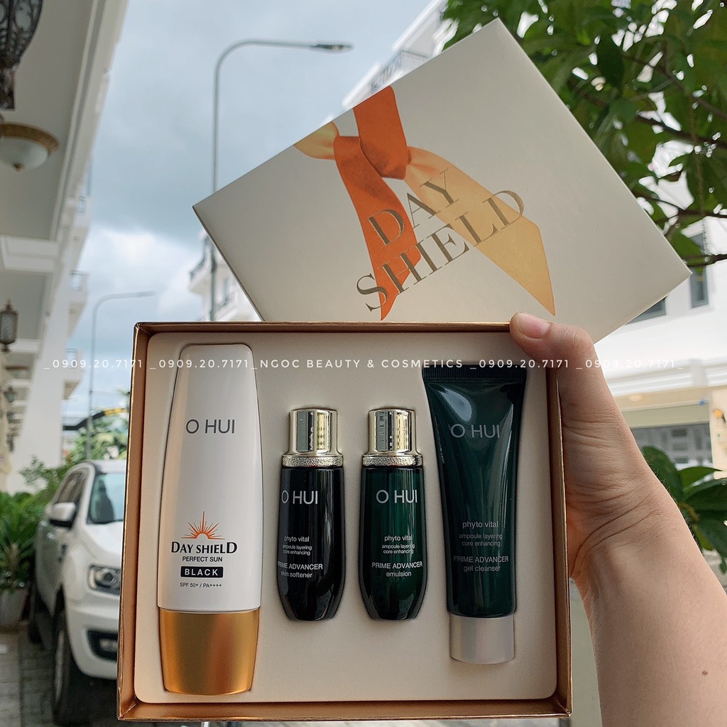 [XẢ KHO - HÀNG CÔNG TY BAO CHECK TEM CHÍNH HÃNG] SET CHỐNG NẮNG OHUI PERFECT SUNBLOCK DAY SHIELD