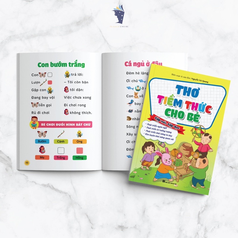 Sách - Bộ 3 cuốn Đồng dao - Thơ - Truyện tranh tiềm thức cho bé