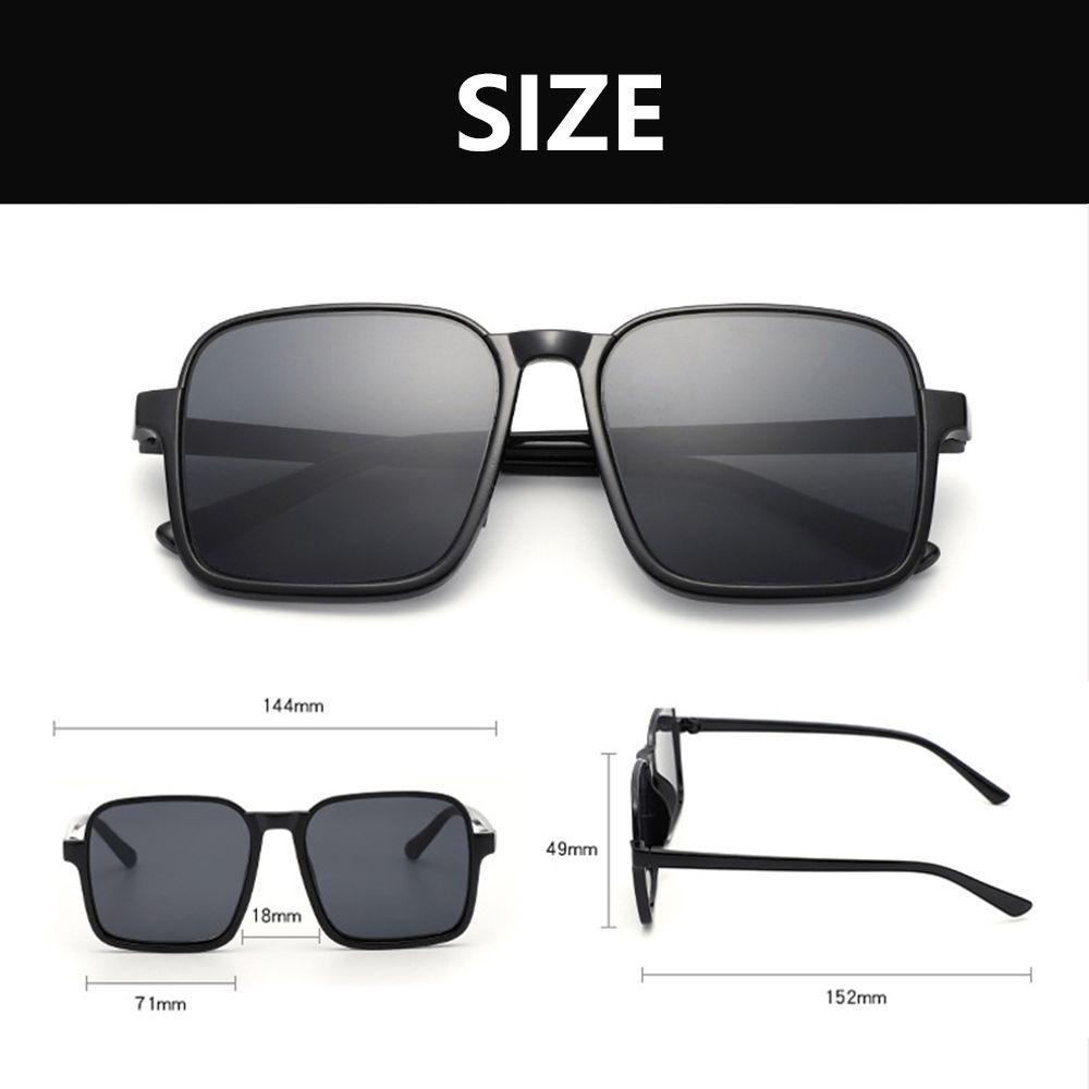 Kính Mát Gọng Vuông Phong Cách Retro Thời Trang Cho Nam Nữ