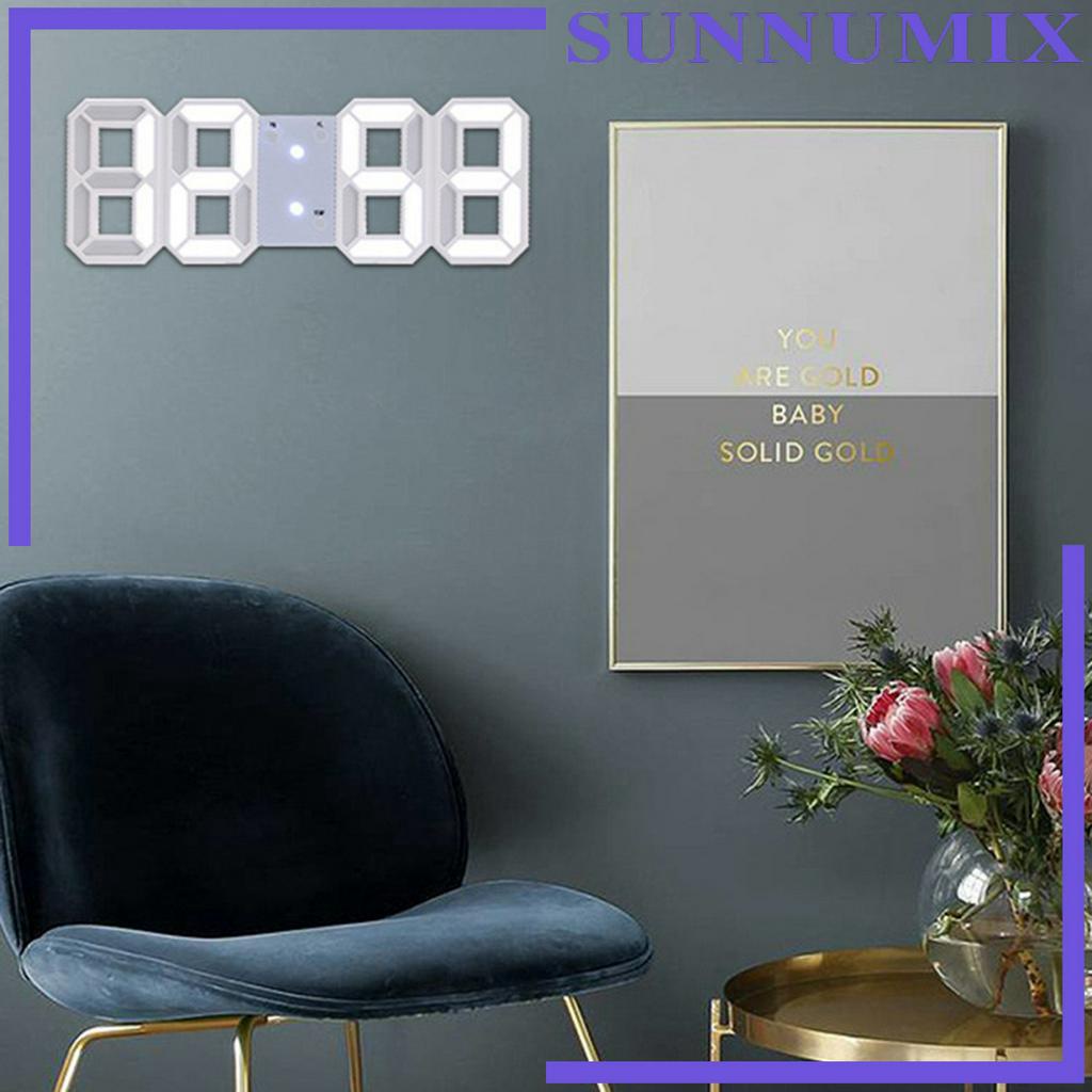 Đồng Hồ LED 3D Kỹ Thuật Số 24 / 12 Giờ Với Cổng Sạc USB Tiện Dụng