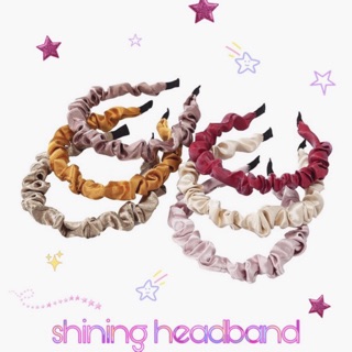 Băng Đô Cài Tóc Bờm Nhún Lụa Nhỏ Shining Headband
