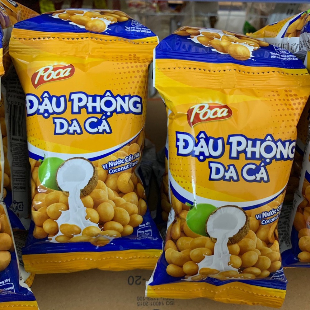 Đậu phộng da cá Poca nước dừa 30g ( NT )