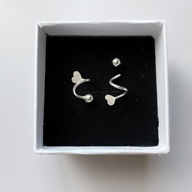 Hộp đựng trang sức giấy cứng cao cấp cỡ 7*7*3 và 5*5*3 cm