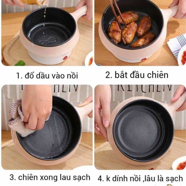 Ca mì 2 tầng đa năng(chiên,xào,nấu,lẩu)