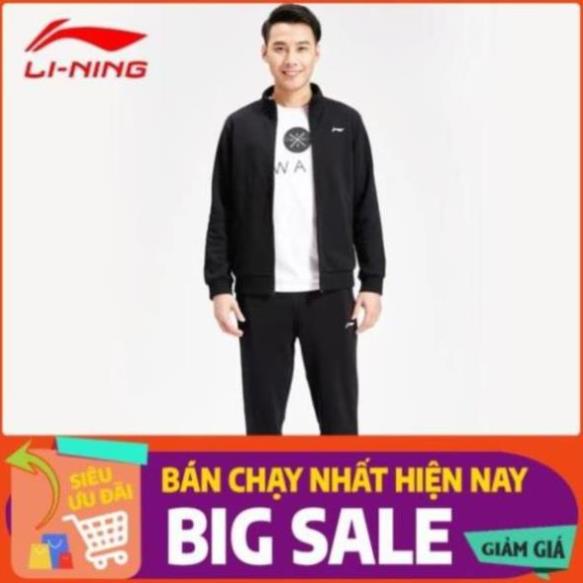 XẢ Siêu SALE XẢ Bộ quần áo thể thao nam Lining bộ nỉ thể thao chất umi chính hãng ! Đẹp