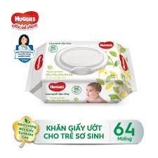 Thùng 12 gói khăn giấy ướt Huggies không mùi loại 64 tờ