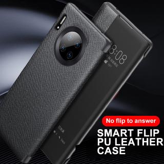 Ốp điện thoại nắp lật bằng da PU cảm ứng cho Huawei Mate 30 Pro