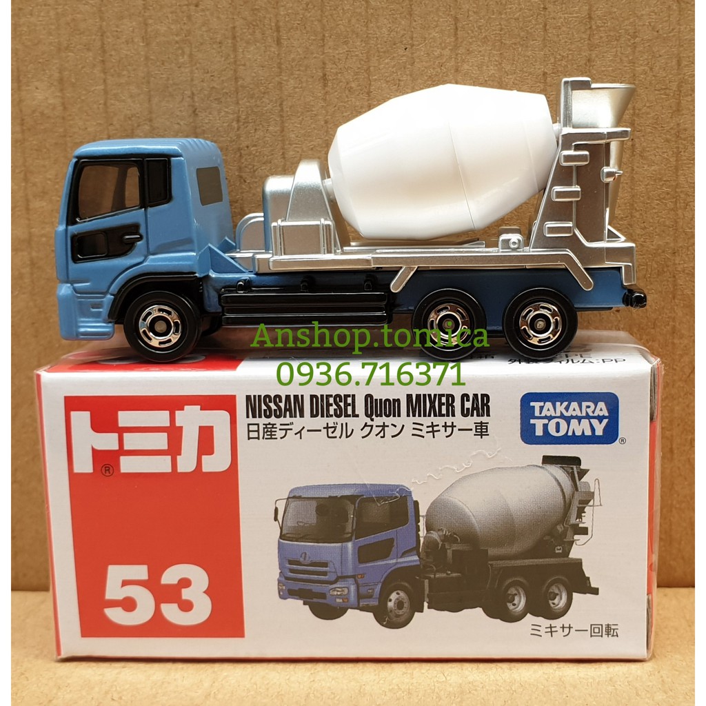 Mô hình xe trộn bê tông tomica Nhật Bản No53 (Có Hộp)
