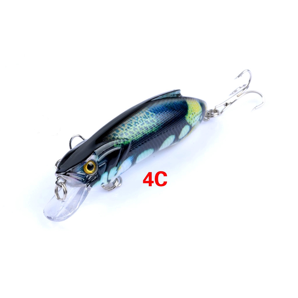 Set 6 Mồi Câu Cá Giả 8cm/14.5g Tiện Dụng