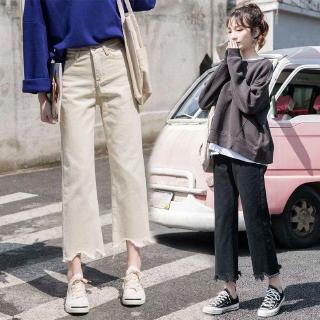 【Lisa】Quần ống rộng lưng thun co dãn cho nữ