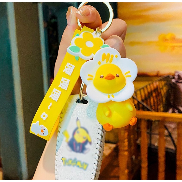 MÓC KHÓA TRANG TRÍ CHONG CHÓNG VỊT NỞ HOA