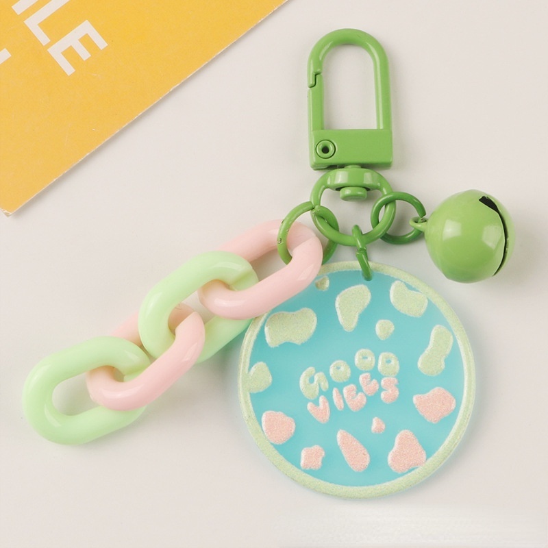 Móc Khóa Gắn Quả Chuông Nhỏ Màu Sắc Ngọt Ngào Sáng Tạo Cho Học Sinh