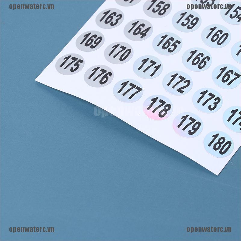 1 Tờ Đề Can Dán Móng Tay Hình Chữ Cái Và Số