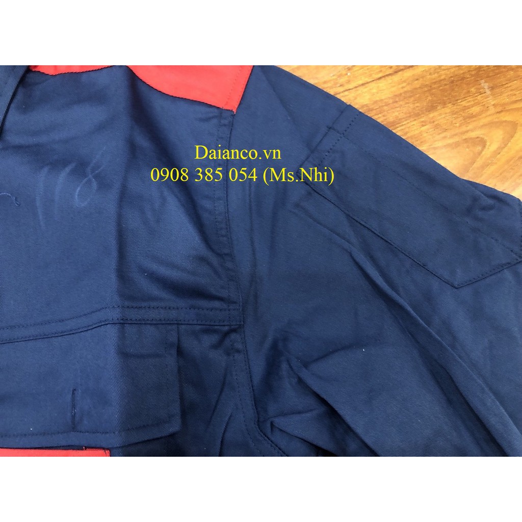 [HCM] KHUYẾN MÃI Aó lẻ bảo hộ màu xanh đen phối đỏ, vải Pangrim Hàn Quốc siêu nhẹ,thấm hút mồ hôi - Hình thật, hàng sẵn