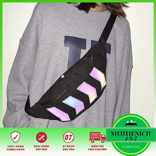 Túi đeo chéo nam dạ quang❤️FREESHIP❤️túi bao tử❤️túi đeo chéo loại mới nhất 2019,phát sáng siêu chất